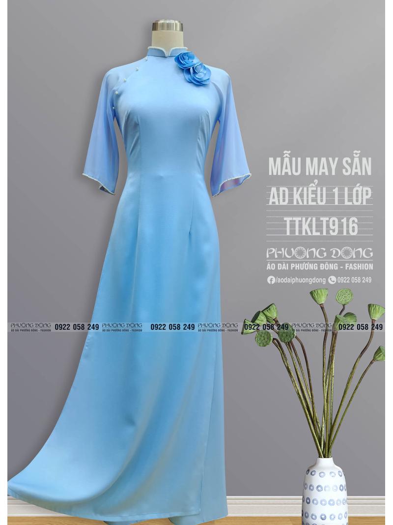 Áo Dài Phom Trẻ Kiểu Truyền Thống TTKLT916